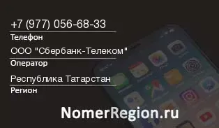 Кто звонил с 9770566833 - регион и оператор